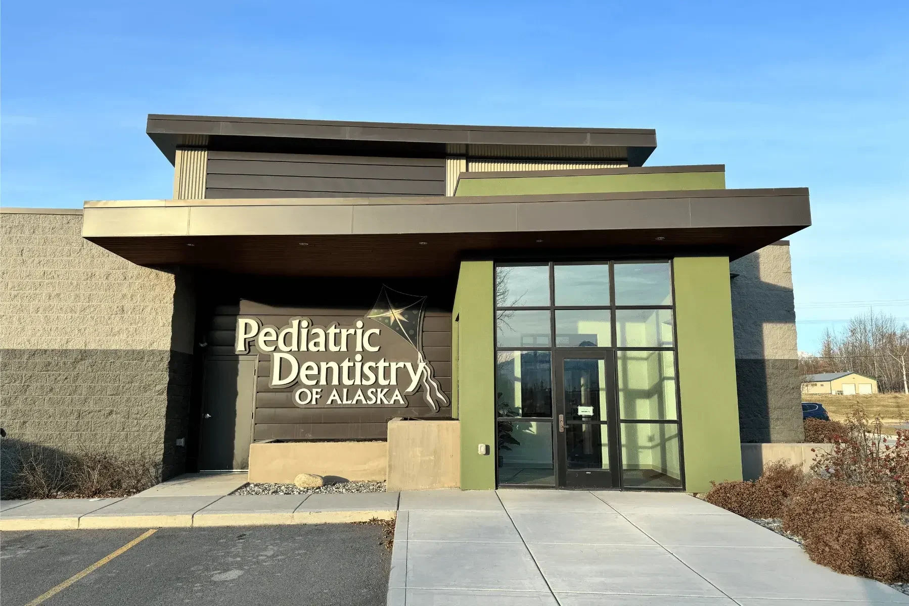 Exterior of the Pediatric Dentistry of Alaska office